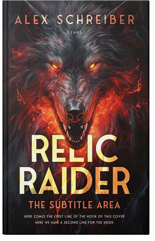 Front view of Premade Fantasy Book Cover - Cocoa Brown