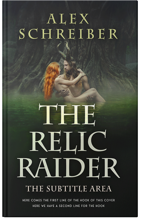 Front view of Premade Erotica Book Cover - Log Cabin