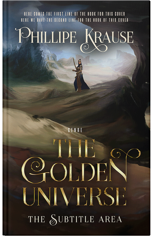 Front view of Premade Fantasy Book Cover - Zeus