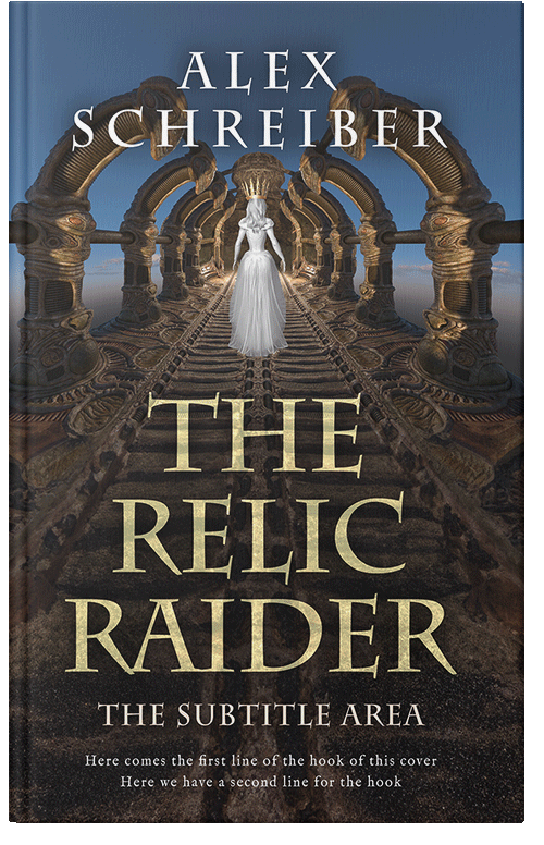 Front view of Premade Fantasy Book Cover - Mine Shaft