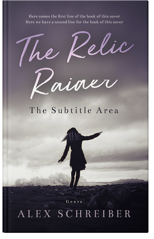 Front view of Premade Teen & Young Adult Book Cover - Blackcurrant