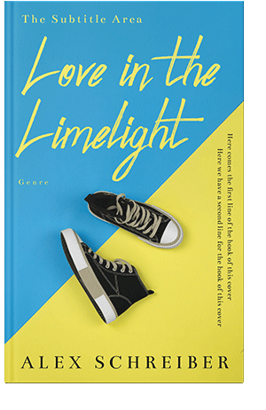 Pre Made Book Cover Curious Blue