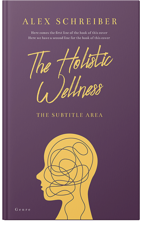 Front view of Premade Self-Improvement & Self-Help Book Cover - Eggplant