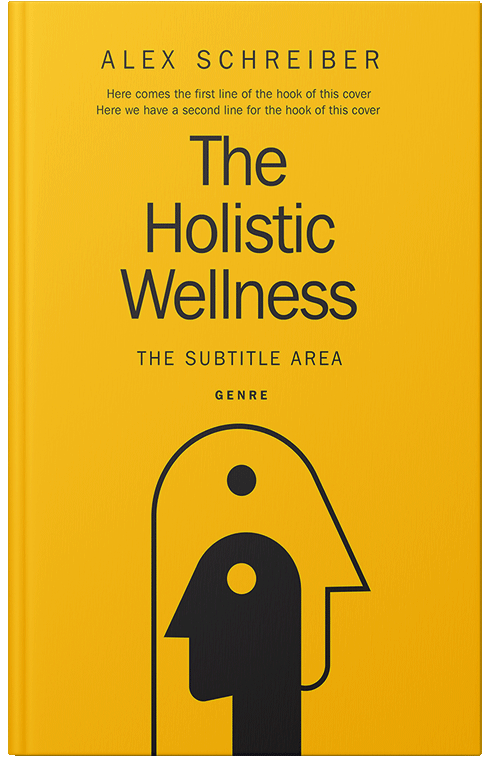 Front view of Premade Self-Improvement & Self-Help Book Cover - Amber