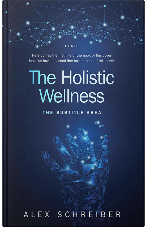 Front view of Premade Religion & Spirituality Book Cover - Blue Zodiac