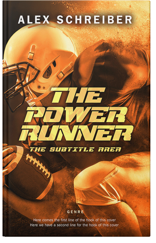 Front view of Premade Action & Adventure Book Cover - Wood Bark