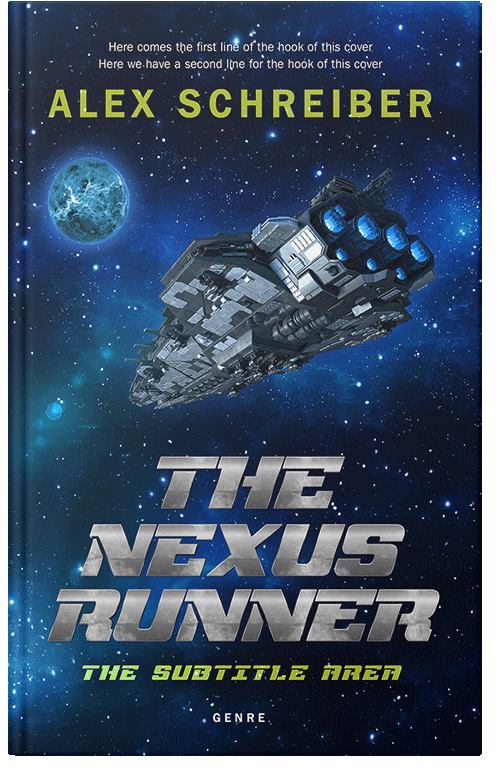 Front view of Premade Science Fiction Book Cover - Blue Zodiac