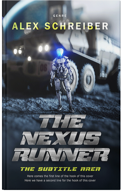 Front view of Premade Apocalyptica Book Cover - Pumice