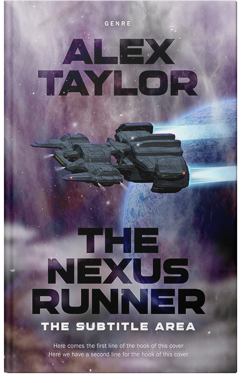 Front view of Premade Science Fiction Book Cover - Rum