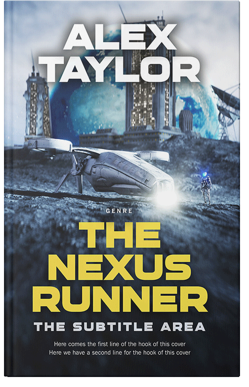 Front view of Premade Science Fiction Book Cover - Beryl Green