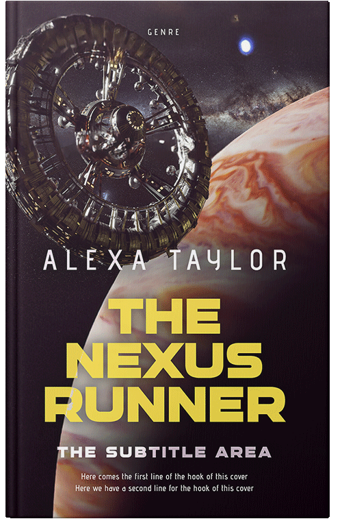 Front view of Premade Science Fiction Book Cover - Straw