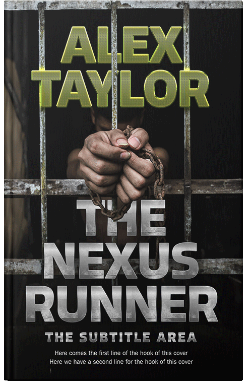 Front view of Premade Mystery & Thriller & Suspense Book Cover - Taupe Gray