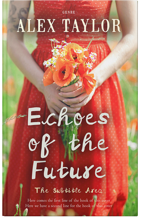 Front view of Premade Romance Book Cover - Mexican Red