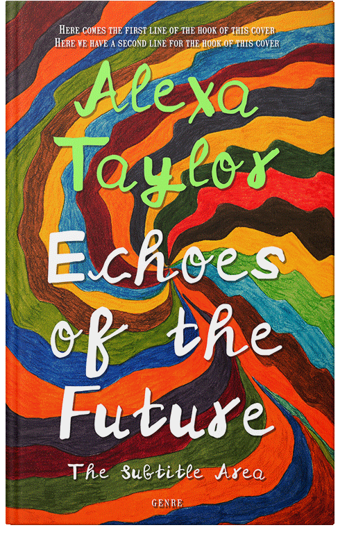 Front view of Premade Abstract Book Cover - Ecstasy