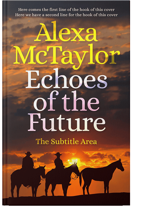 Front view of Jon #28890 - Premade Western Book Cover