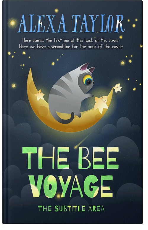 Front view of Premade Children's Book Cover - Mirage