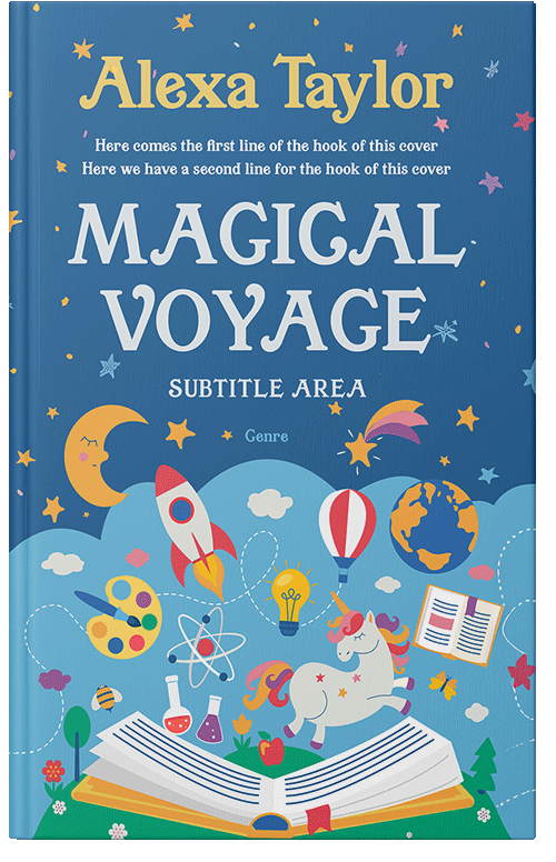 Front view of Premade Education Book Cover - Raffia