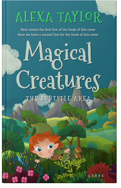 Front view of Premade Fantasy Book Cover - Elm