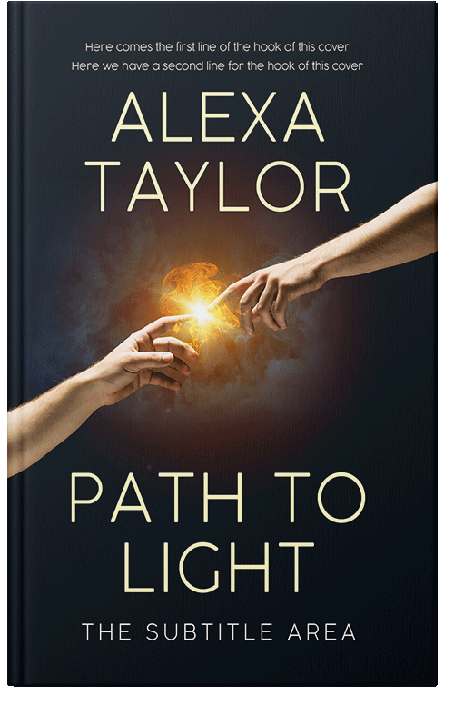 Front view of Premade Religion & Spirituality Book Cover - Tan