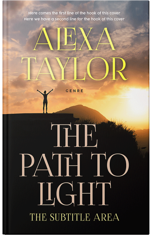 Front view of Premade Health & Mind & Body Book Cover - Gold Sand