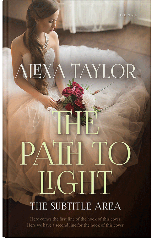 Front view of Premade Romance Book Cover - Domino