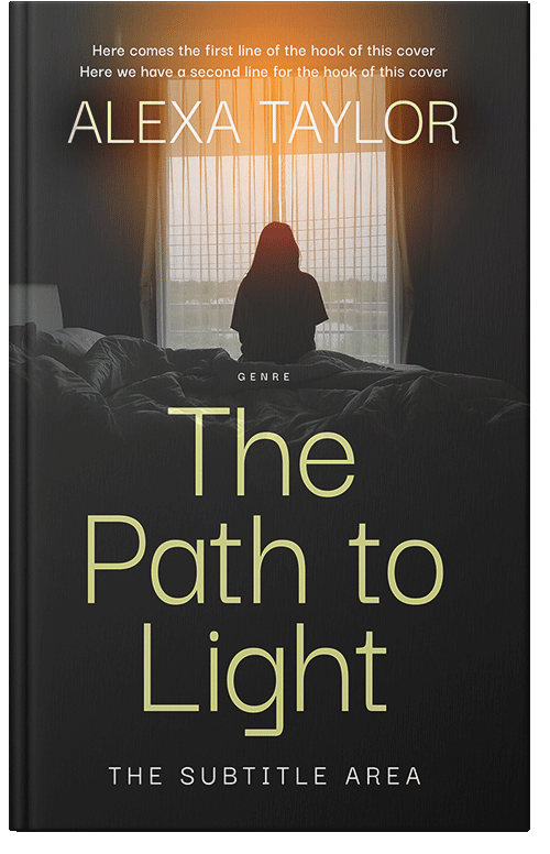 Front view of Premade Literary Fiction Book Cover - Tan