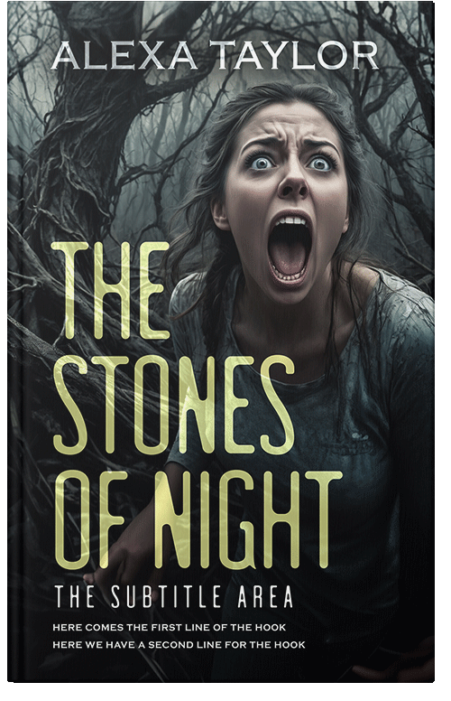 Front view of Premade Mystery & Thriller & Suspense Book Cover - Woodsmoke