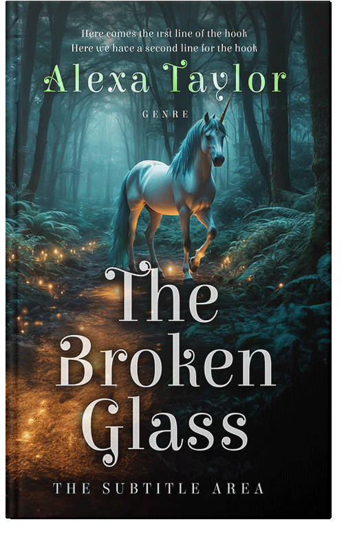 Front view of Premade Fantasy Book Cover - Outer Space