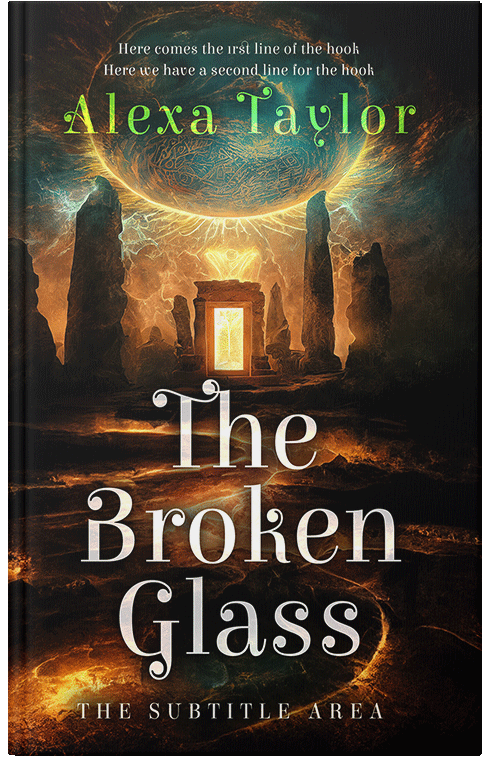 Front view of Premade Fantasy Book Cover - Whiskey