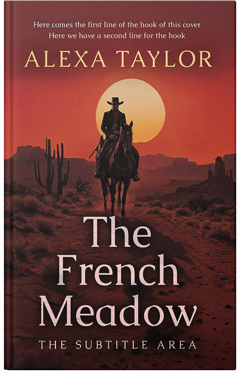 Front view of Premade Action & Adventure Book Cover - Cocoa Bean