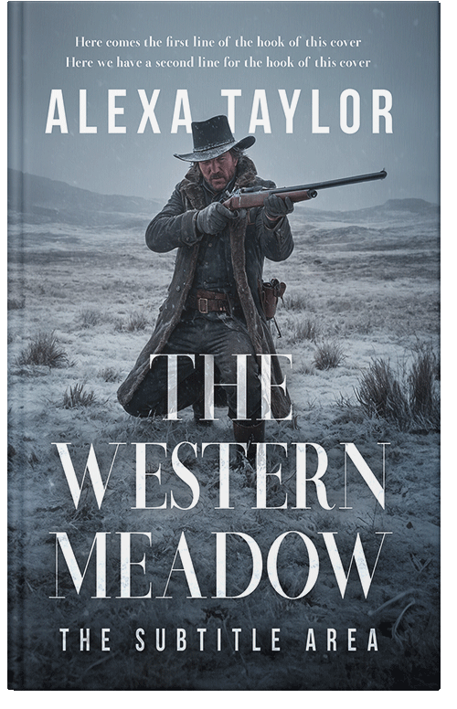 Front view of Premade Action & Adventure Book Cover - Pale Sky