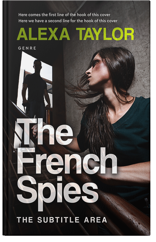 Front view of Premade Mystery & Thriller & Suspense Book Cover - Soft Amber