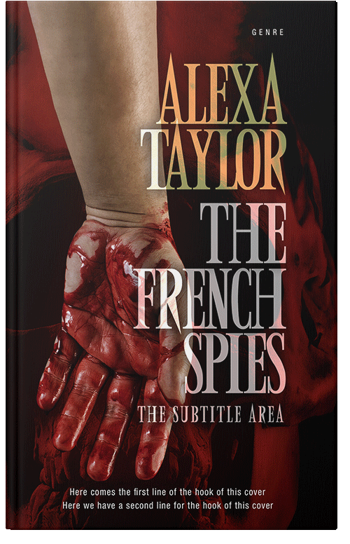 Front view of Premade Mystery & Thriller & Suspense Book Cover - Aubergine