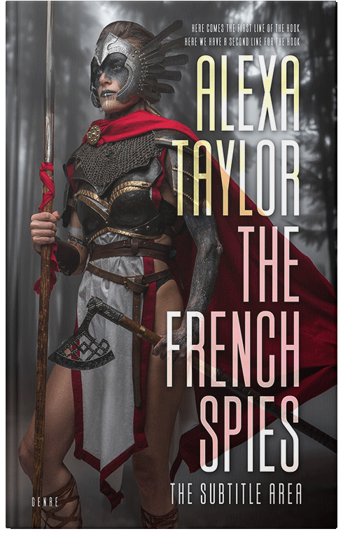 Front view of Premade Fantasy Book Cover - Woody Brown