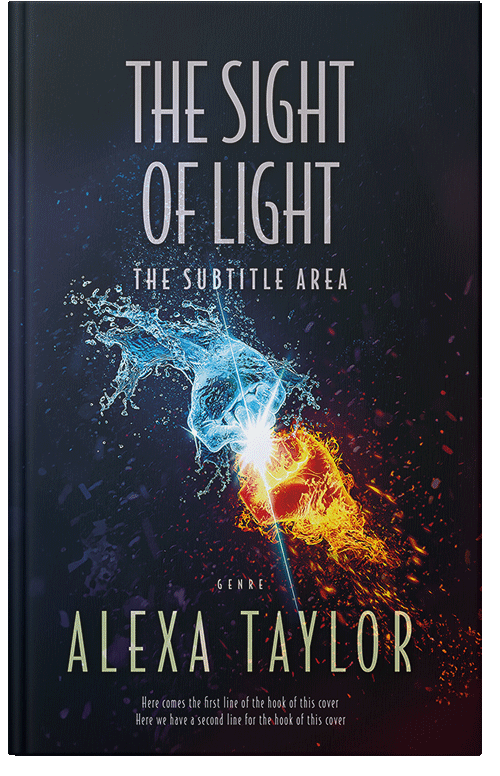 Front view of Premade Religion & Spirituality Book Cover - Vulcan