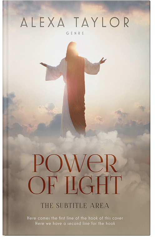 Front view of Premade Religion & Spirituality Book Cover - Soft Amber