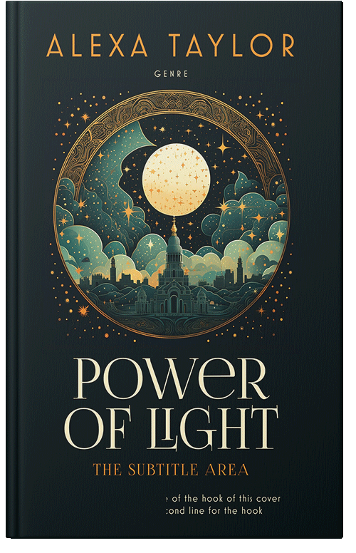 Front view of Premade Religion & Spirituality Book Cover - Aztec