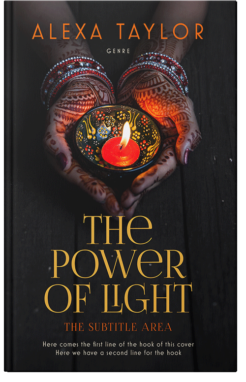 Front view of Premade Romance Book Cover - Cod Gray