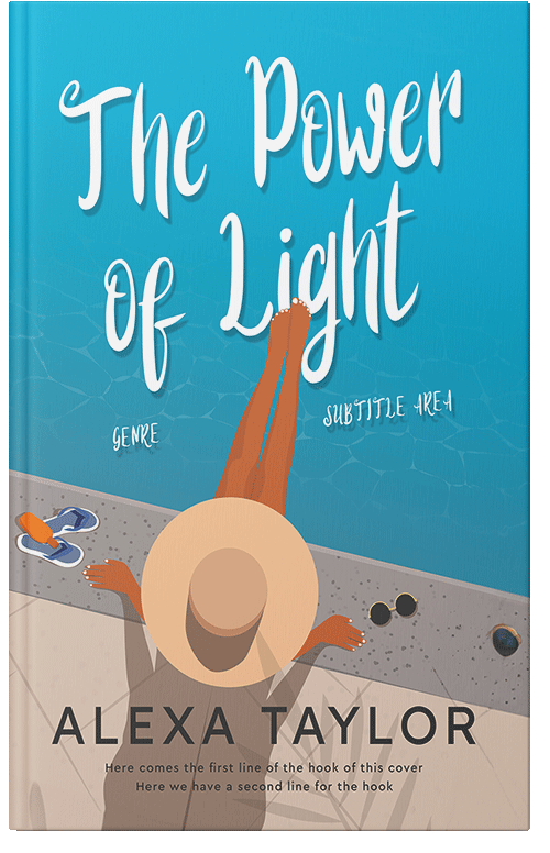 Front view of Premade Teen & Young Adult Book Cover - Eastern Blue