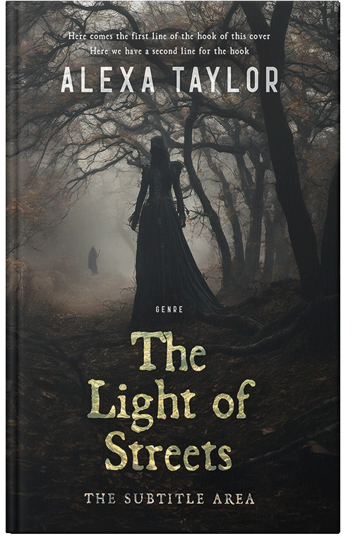 Front view of Premade Horror Book Cover - Tuatara