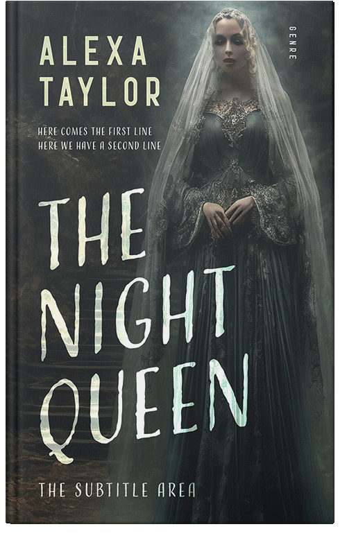 Front view of Premade Horror Book Cover - Outer Space