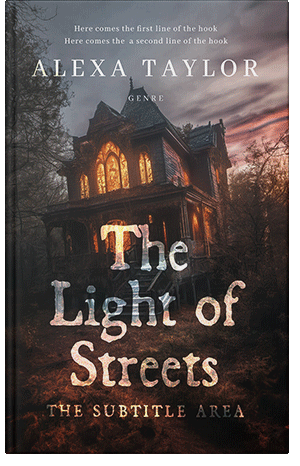 Premade Book Cover Cocoa Brown