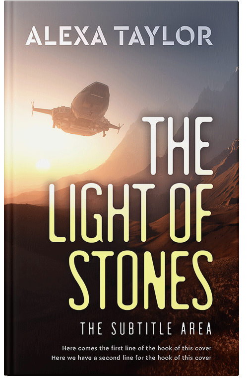 Front view of Premade Science Fiction Book Cover - Chamois