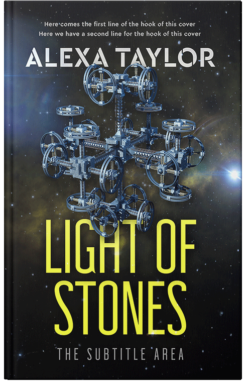 Front view of Premade Science Fiction Book Cover - Shark