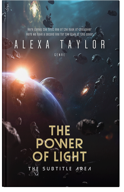 Front view of Premade Science Fiction Book Cover - Shark