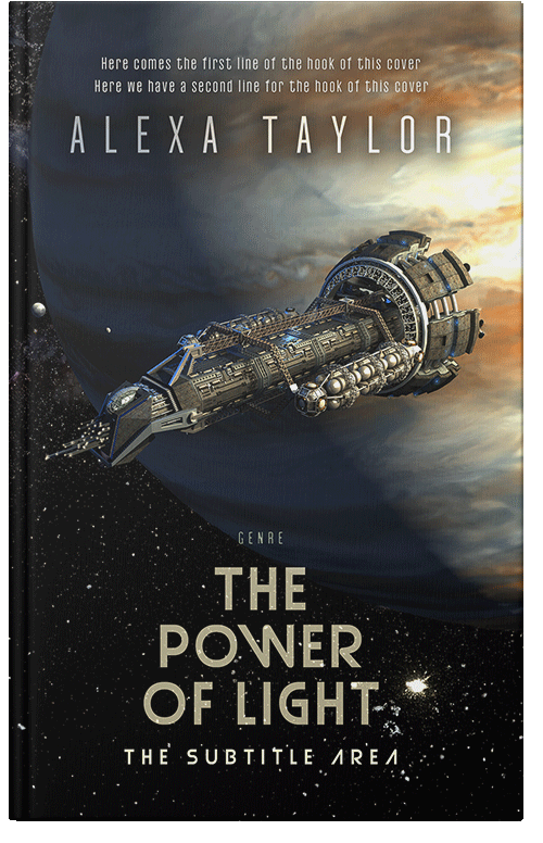 Front view of Premade Science Fiction Book Cover - Shark