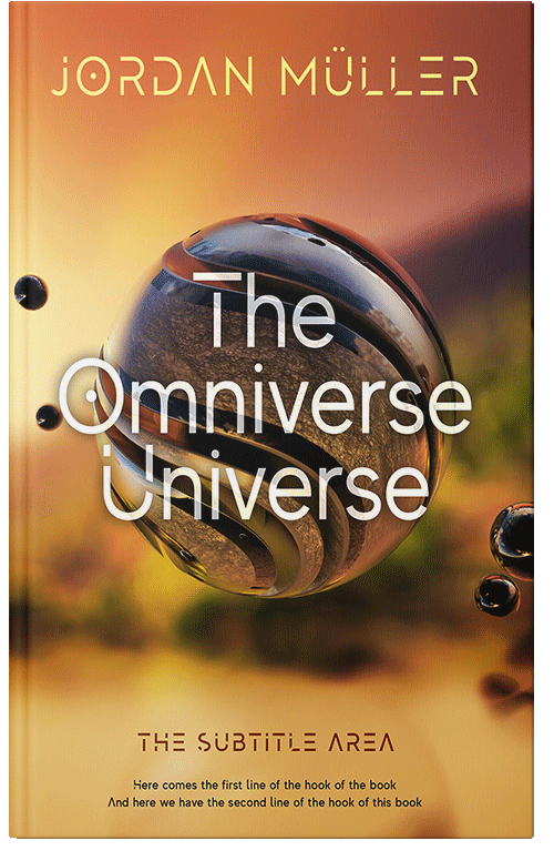 Front view of Premade Science Fiction Book Cover - Copper