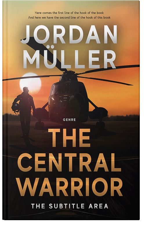 Front view of Premade Action & Adventure Book Cover - Di Serria