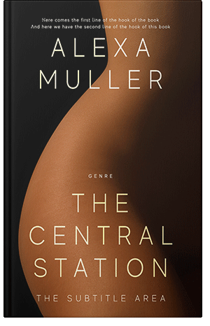 Premade Book Cover Cannon Black