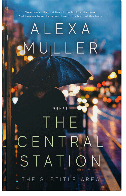 Front view of Premade Literary Fiction Book Cover - Quicksand